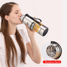 Load image into Gallery viewer, Stainless Thermos with lanyard 500/700/1000/1500ml

